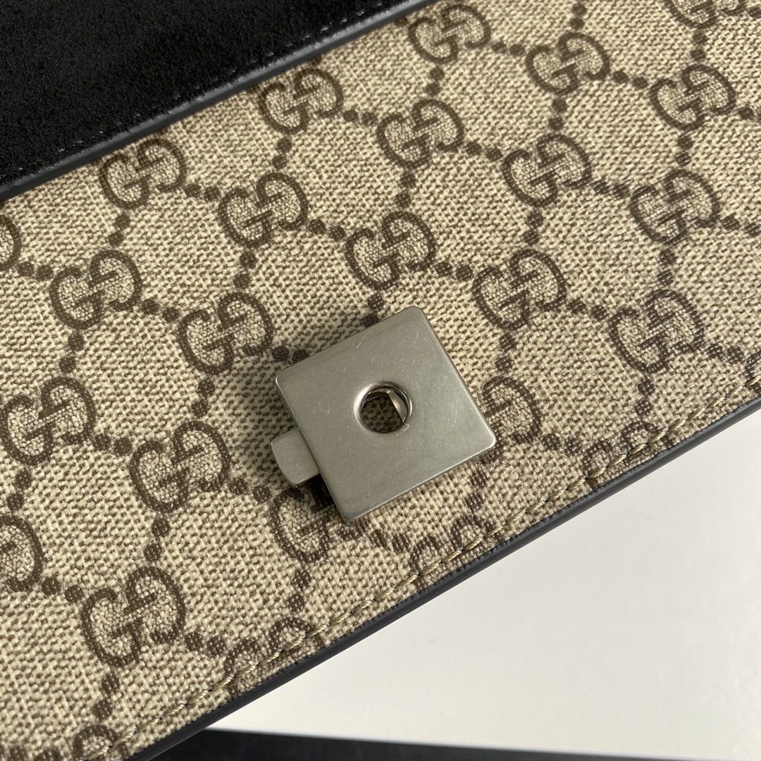 Gucci Dionysus Small GG Supreme Shoulder Bag 400249 Black